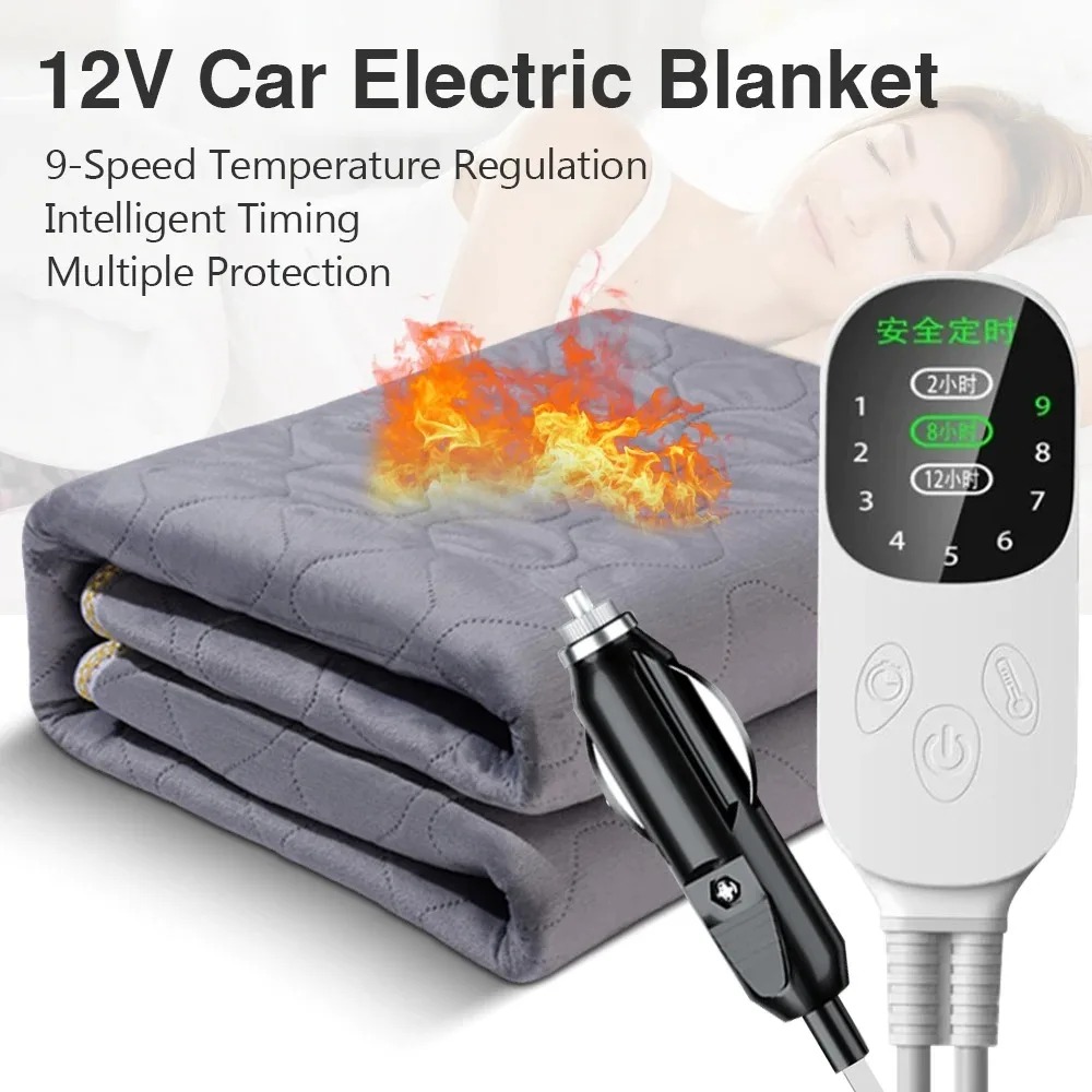 Camping Cooking Electric - 12V Car Electric Blanket Sleeper Warm