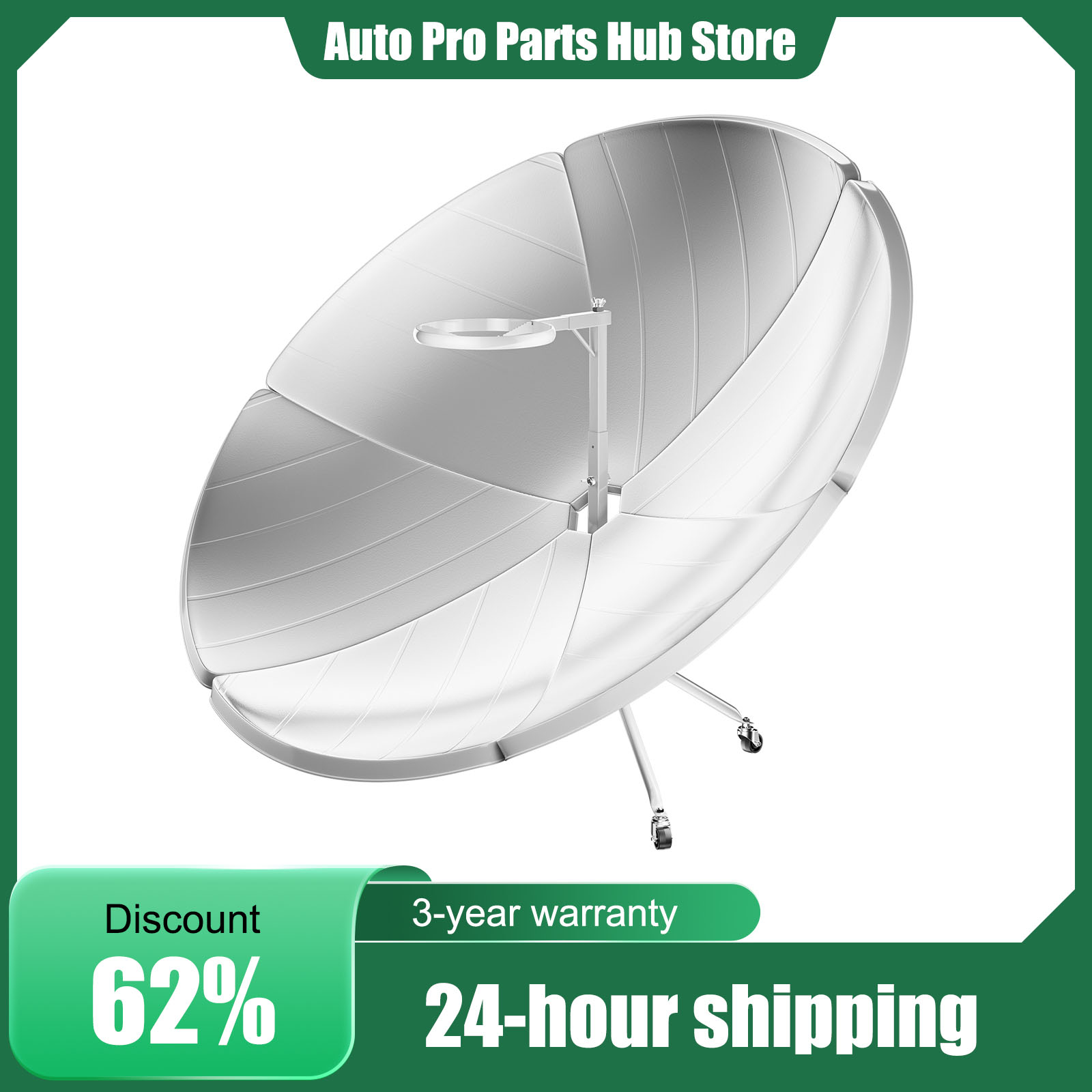 Camping Cooking Range - 1800W Portable Solar Cooker, Parabolic Sun