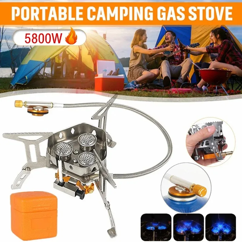 Camping Cooking No Gas - 5800W Portable Outdoor Gas Stove Camping