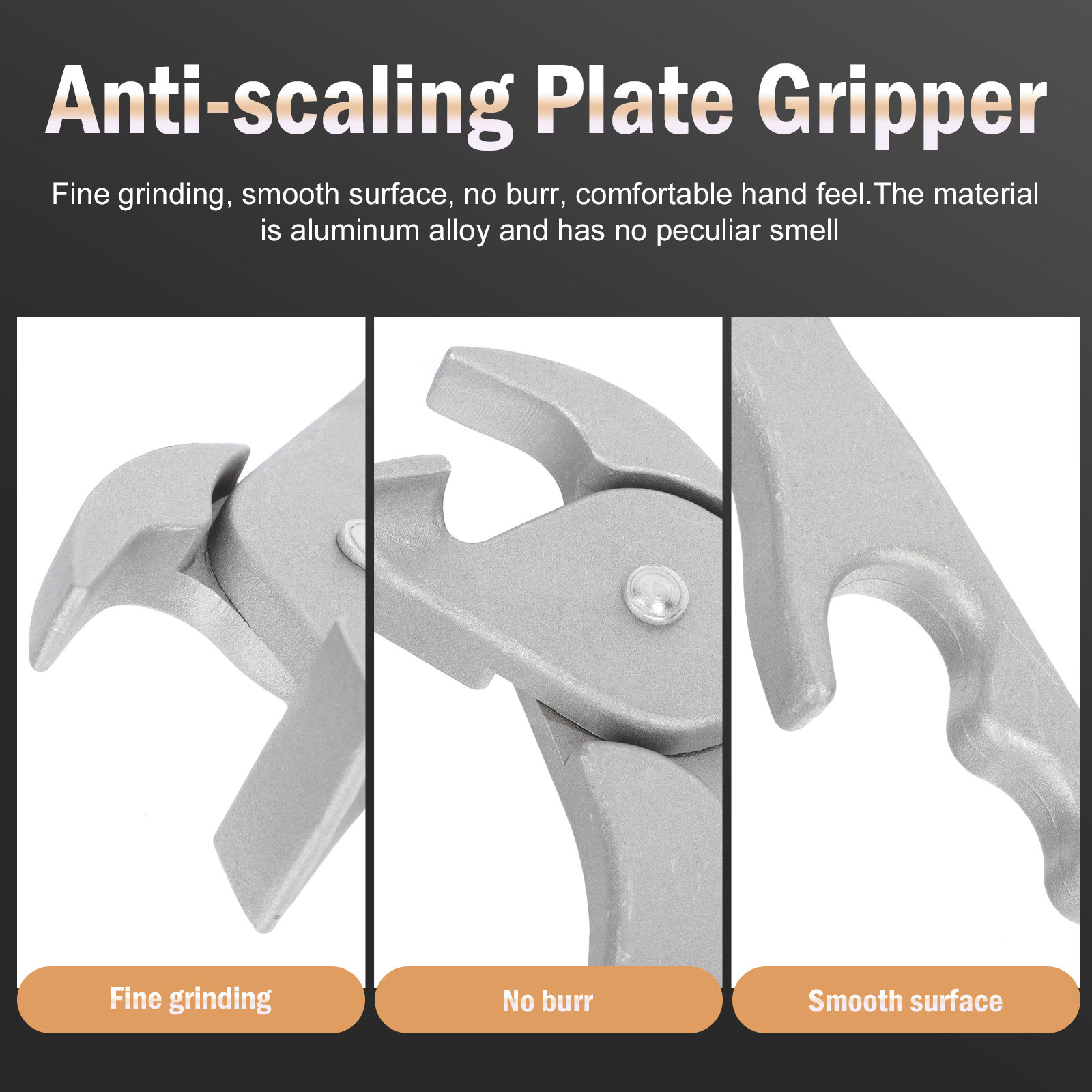 Camping Cooking Hot Plate - Barbecue Plate Gripper Aluminum Alloy Non-Slip