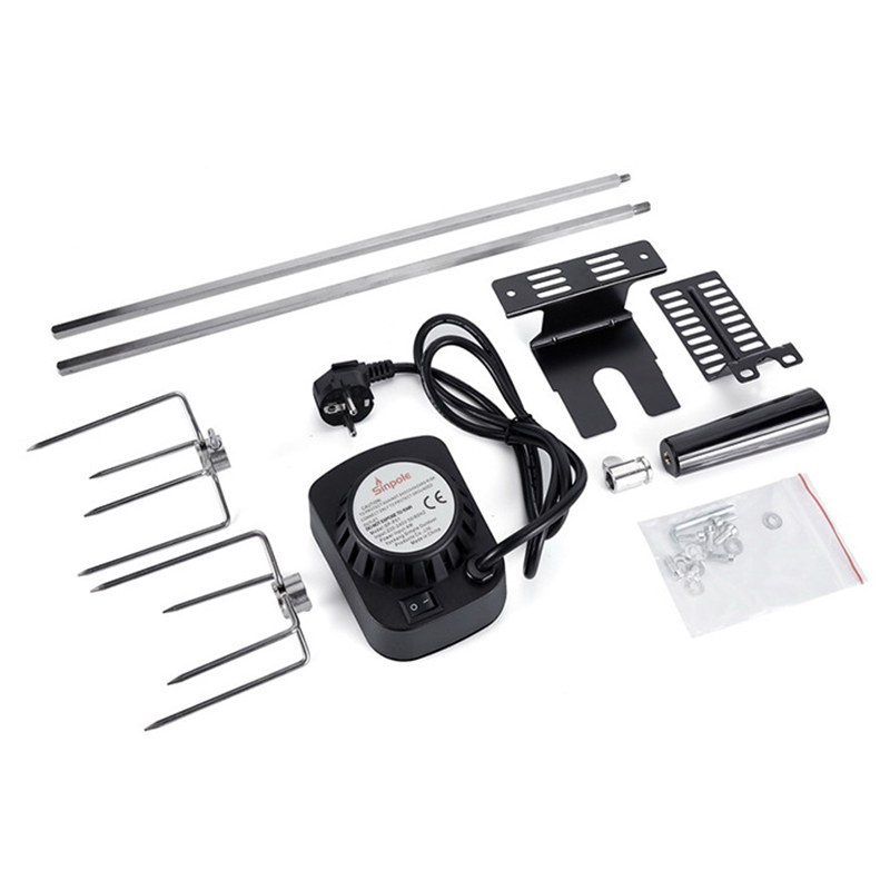 Camping Cooking Electric - Electric BBQ Grill Rotisserie Spit Rod