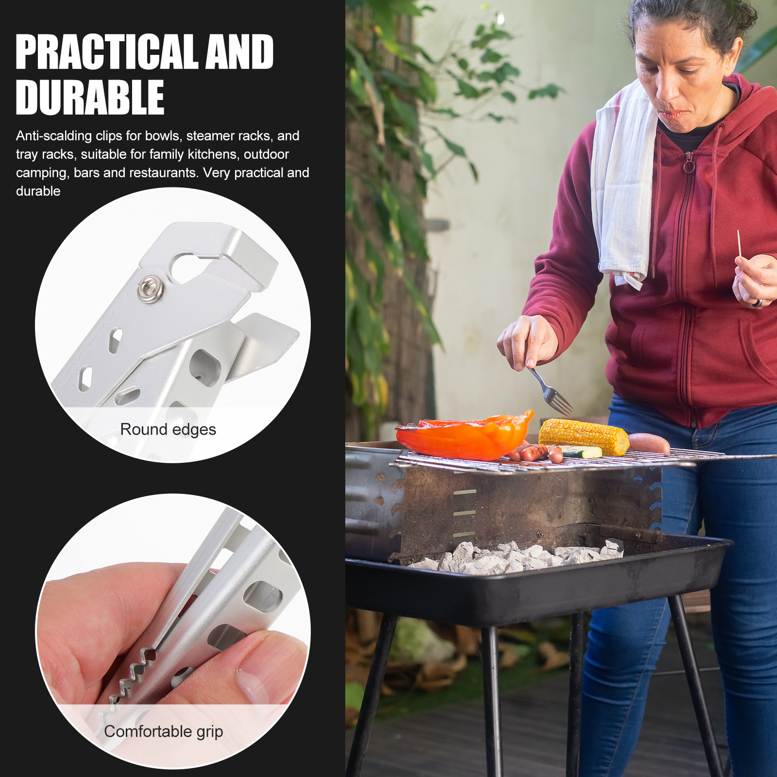 Camping Cooking Hot Plate - Hot Plate Clip Aluminum Alloy Durable