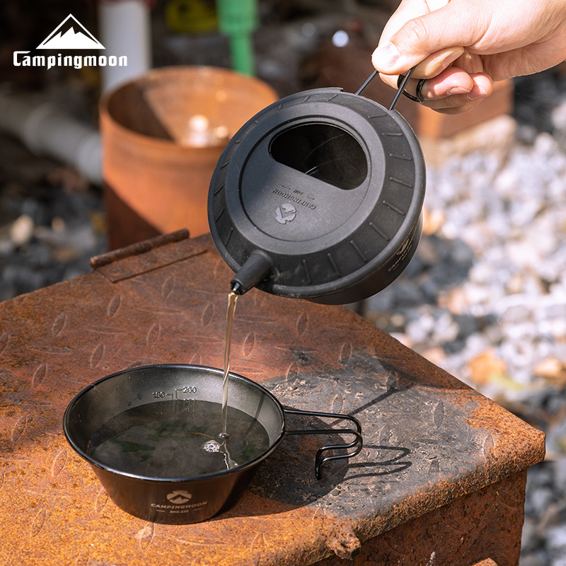 Camping Cooking Dishes - CAMPINGMOON S-GH-C Black Food Grade Silicone