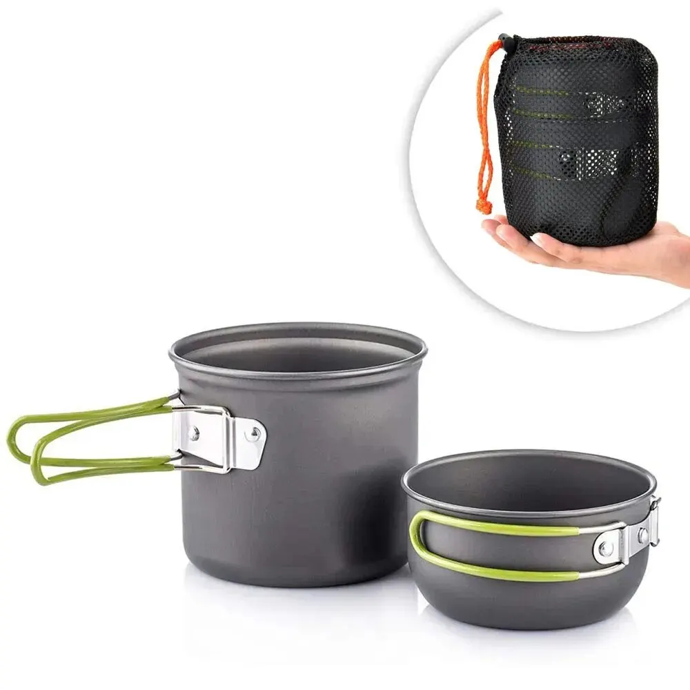 Ultralight Camping Pot Set: Ca - đánh giá và giá Camping Outdoor Cooking Set