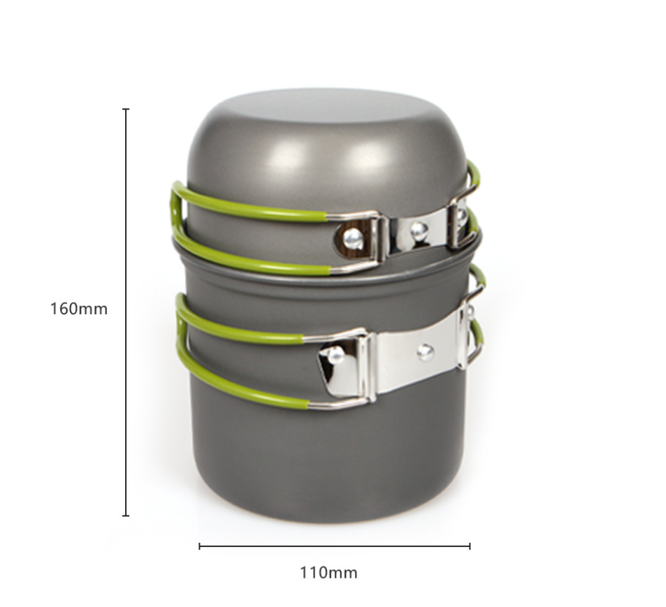 Ultralight Camping Pot Set: Ca - đánh giá và giá Camping Outdoor Cooking Set