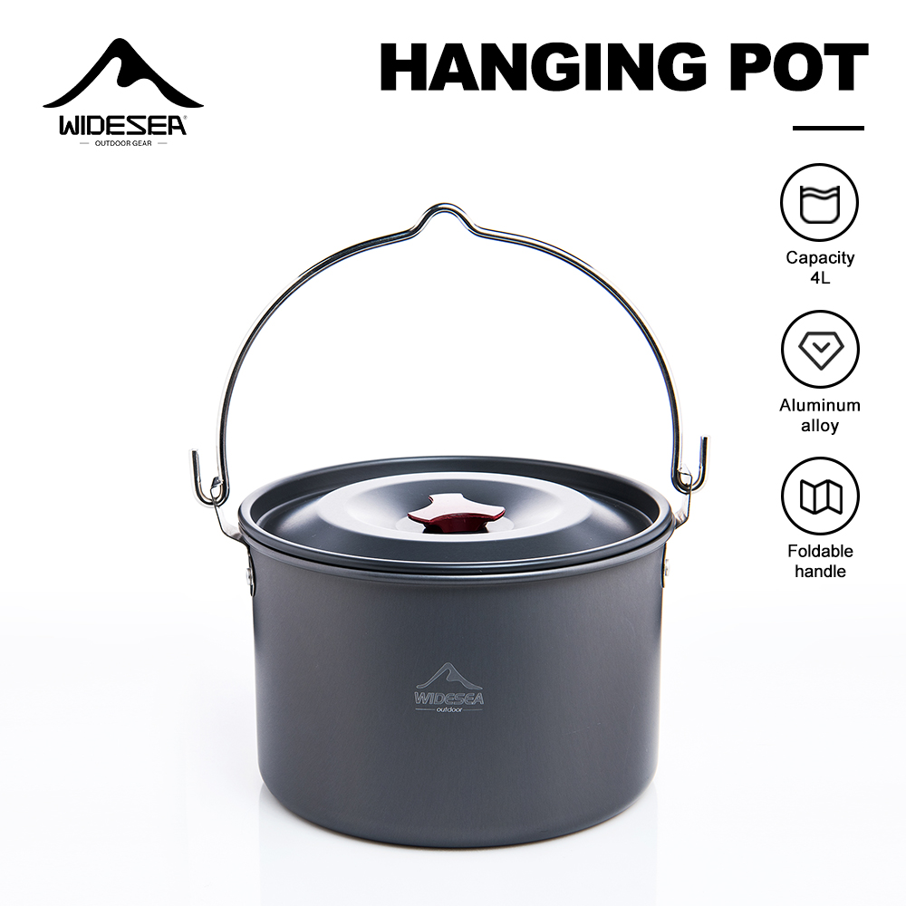 Widesea Hard Anodized Aluminum - đánh giá và giá Camping Outdoor Cooking Set