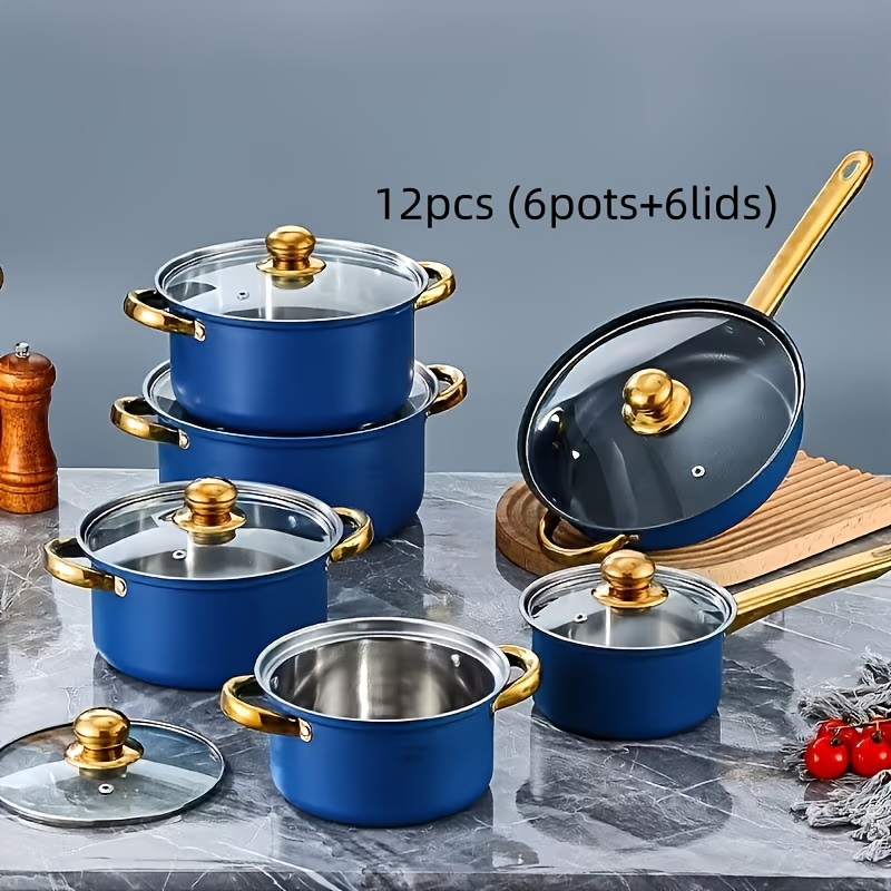 12-Piece Heavy-Duty Stainless  - đánh giá và giá Camping Outdoor Cooking Set