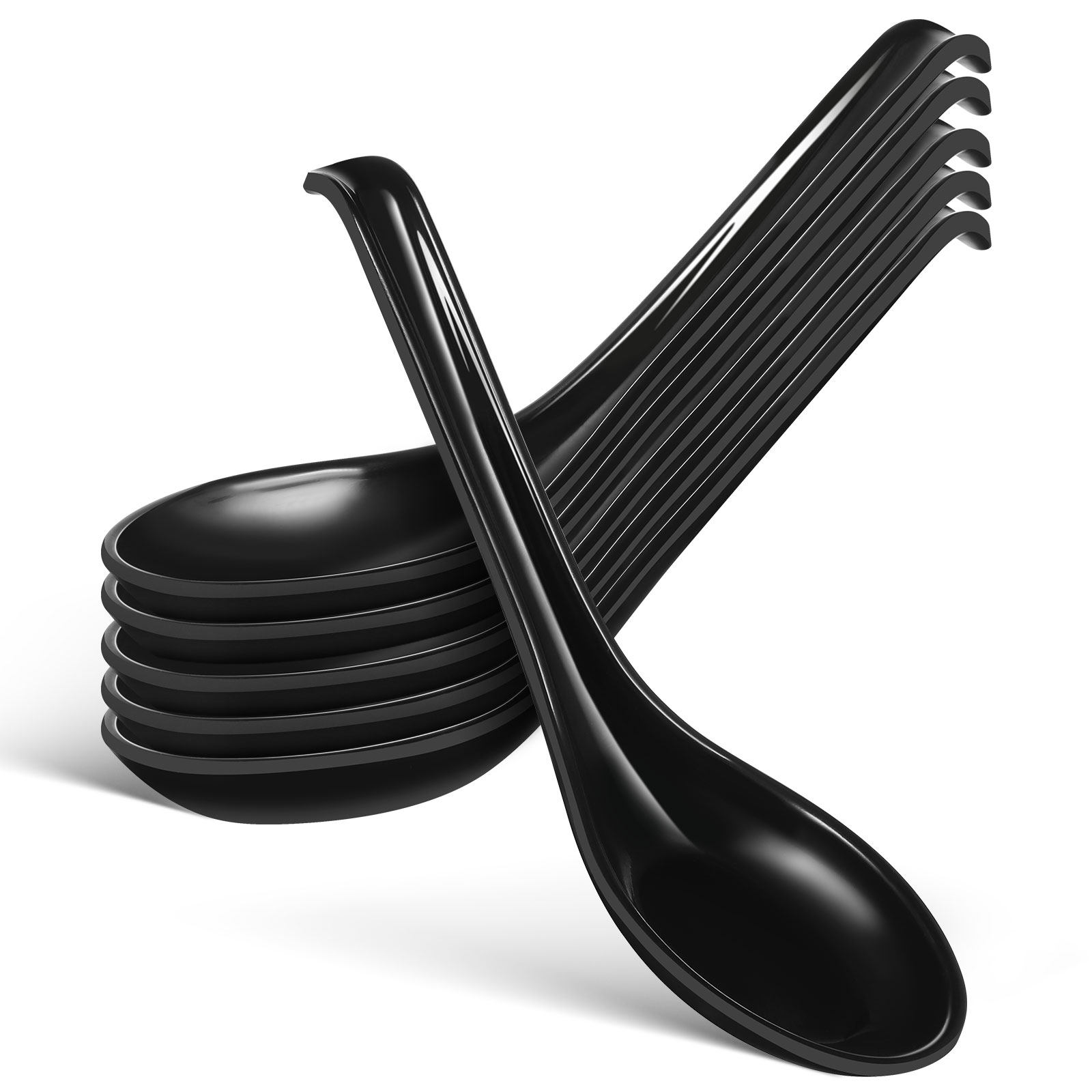 6Pcs Plastic Soup Spoons Japan - đánh giá và giá Japanese Camping Cooking