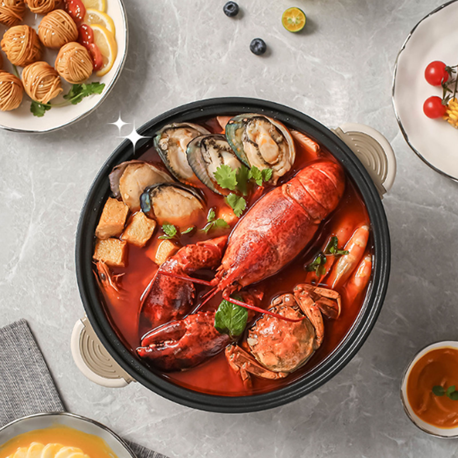 220V Electric Hot Pot 800W 3L  - đánh giá và giá Camping Cooking Electric