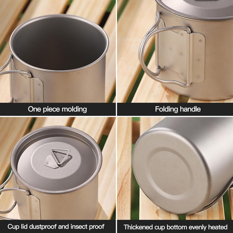 Titanium Camping Mug with Fold - đánh giá và giá Camping Cooking Utensil Bag