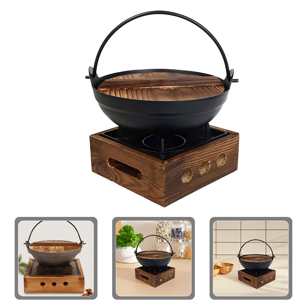 1Set Cast Iron Japanese Sukiya - đánh giá và giá Japanese Camping Cooking