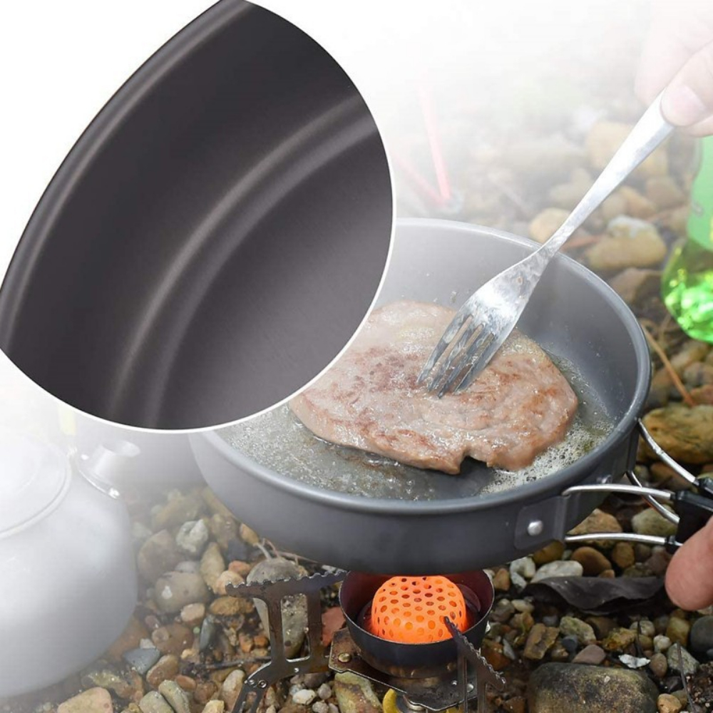 Lightweight Aluminum Alloy Out - đánh giá và giá Camping Cooking Pot Large