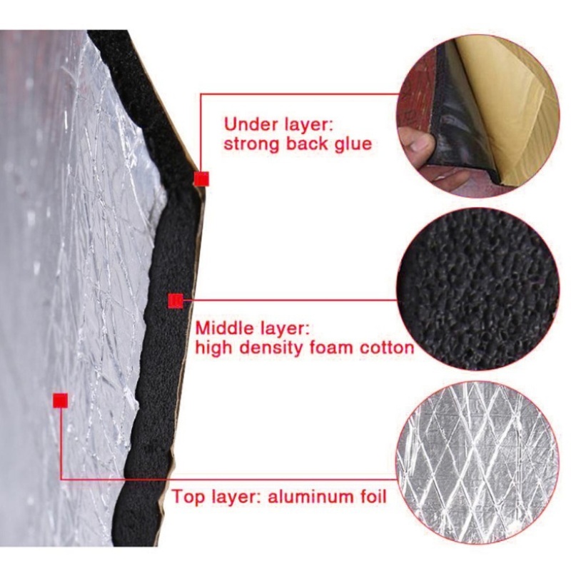 2000*500mm 5/10mm Car Sound Ma - đánh giá và giá Aluminum Foil Heavy Duty