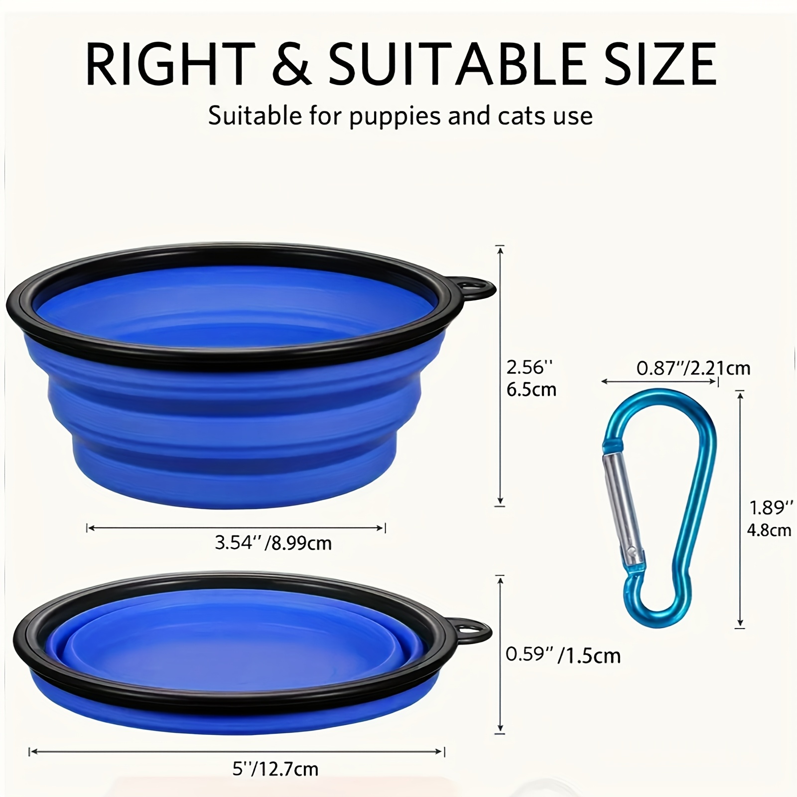 350ML Foldable Silicone Pet Bo - đánh giá và giá Camping Cooking Dishes