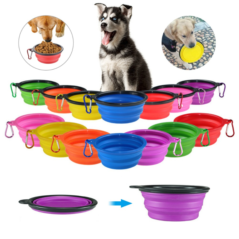 350ML Foldable Silicone Pet Bo - đánh giá và giá Camping Cooking Dishes
