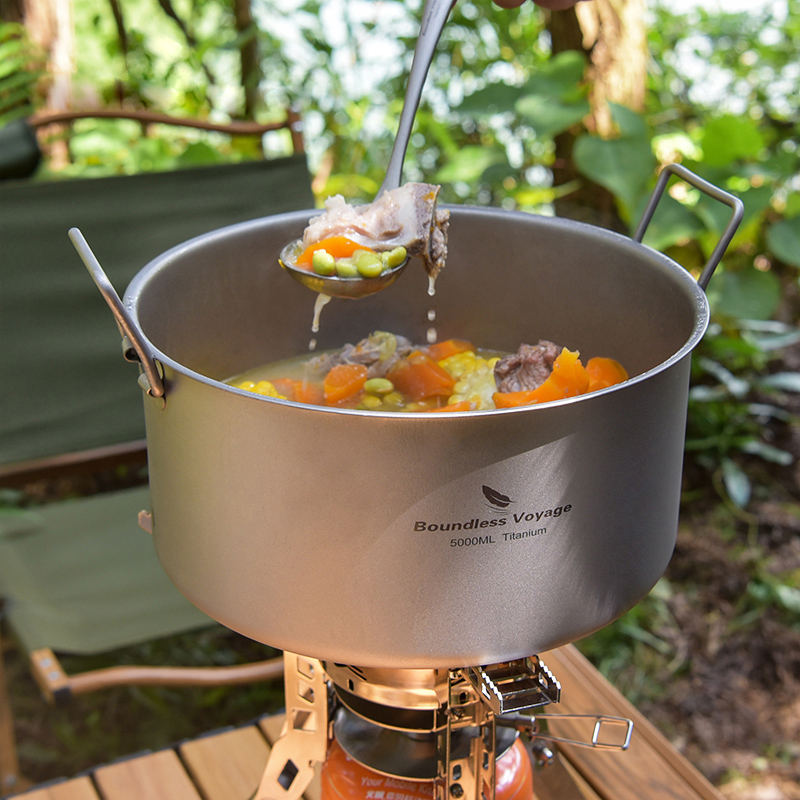Boundless Voyage Titanium Pot  - đánh giá và giá Camping Cooking Pot Large