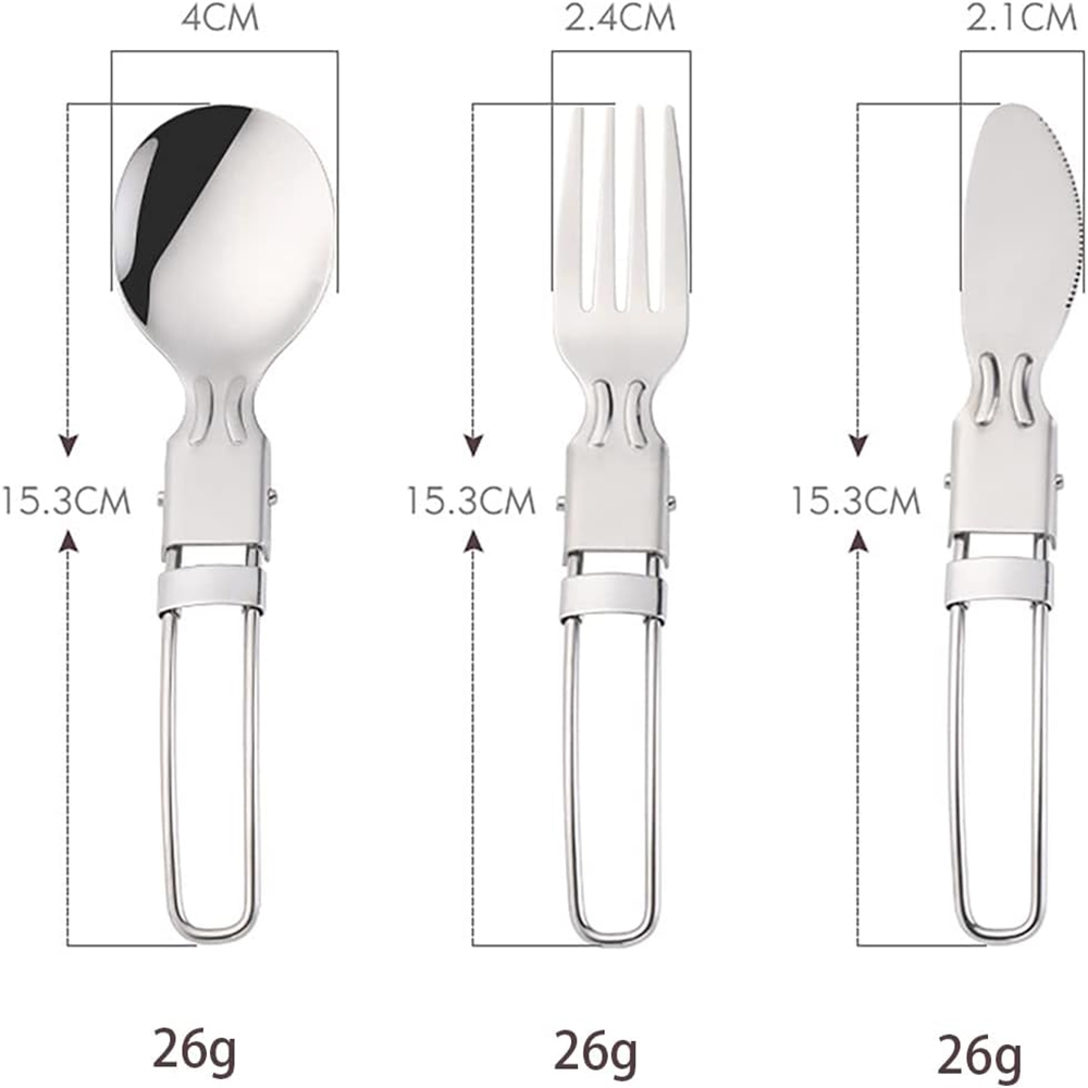 Camping Flatware Sets Stainles - đánh giá và giá Camping Cooking Utensil Bag