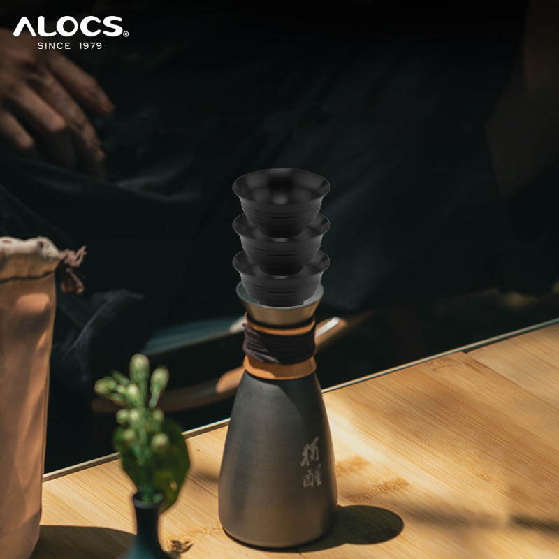 Outdoor Camping Wine Set ALOCS - đánh giá và giá Vintage Camping Cooking Set