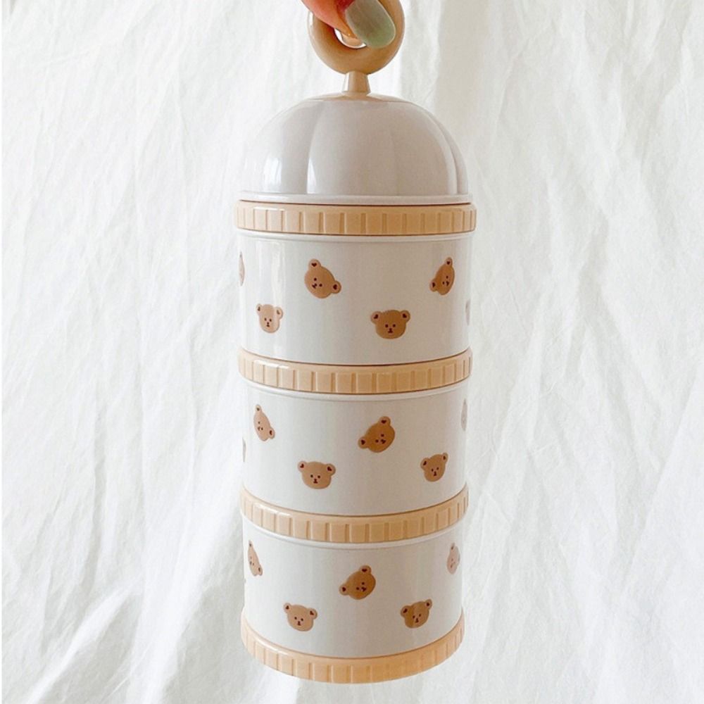 3 Layers Baby Milk Powder Box  - đánh giá và giá Bear Canister Food