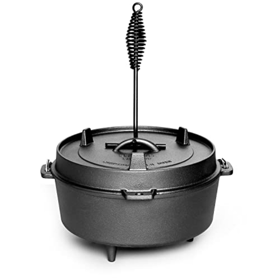 Pre-Seasoned Cast Iron Dutch O - đánh giá và giá Camp Dutch Oven Cast