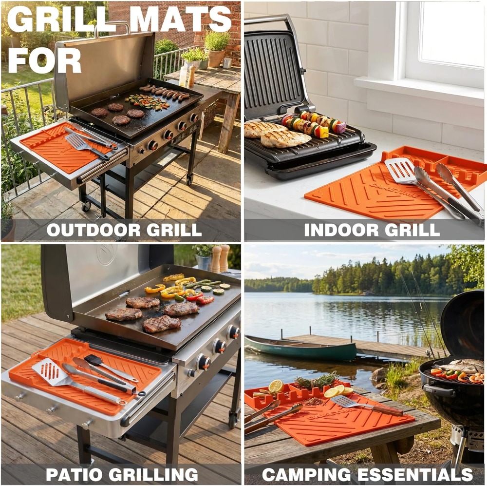 Silicone Grill Mats for Blacks - đánh giá và giá Camping Cooking Electric