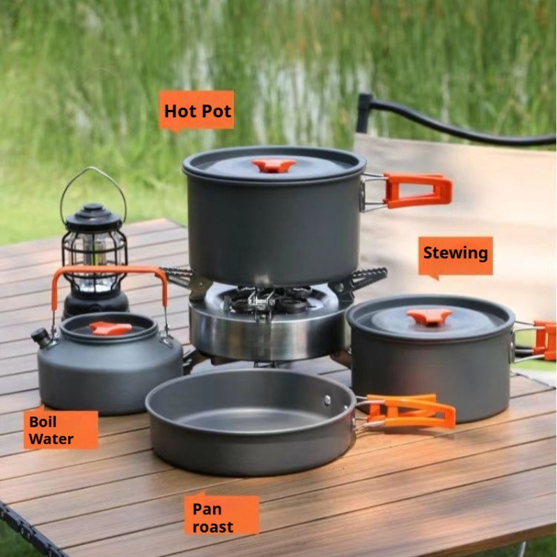 Portable Large Capacity Pot Co - đánh giá và giá Camping Cooking Pot Large