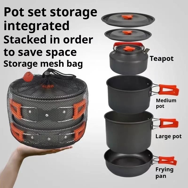 Portable Large Capacity Pot Co - đánh giá và giá Camping Cooking Pot Large