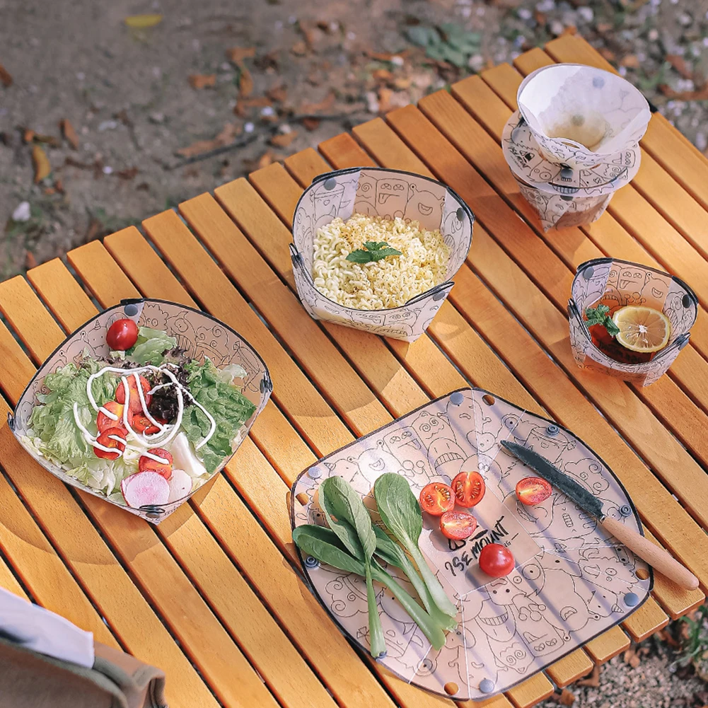 PP Foldable Dinnerware Portabl - đánh giá và giá Camping Cooking Dishes
