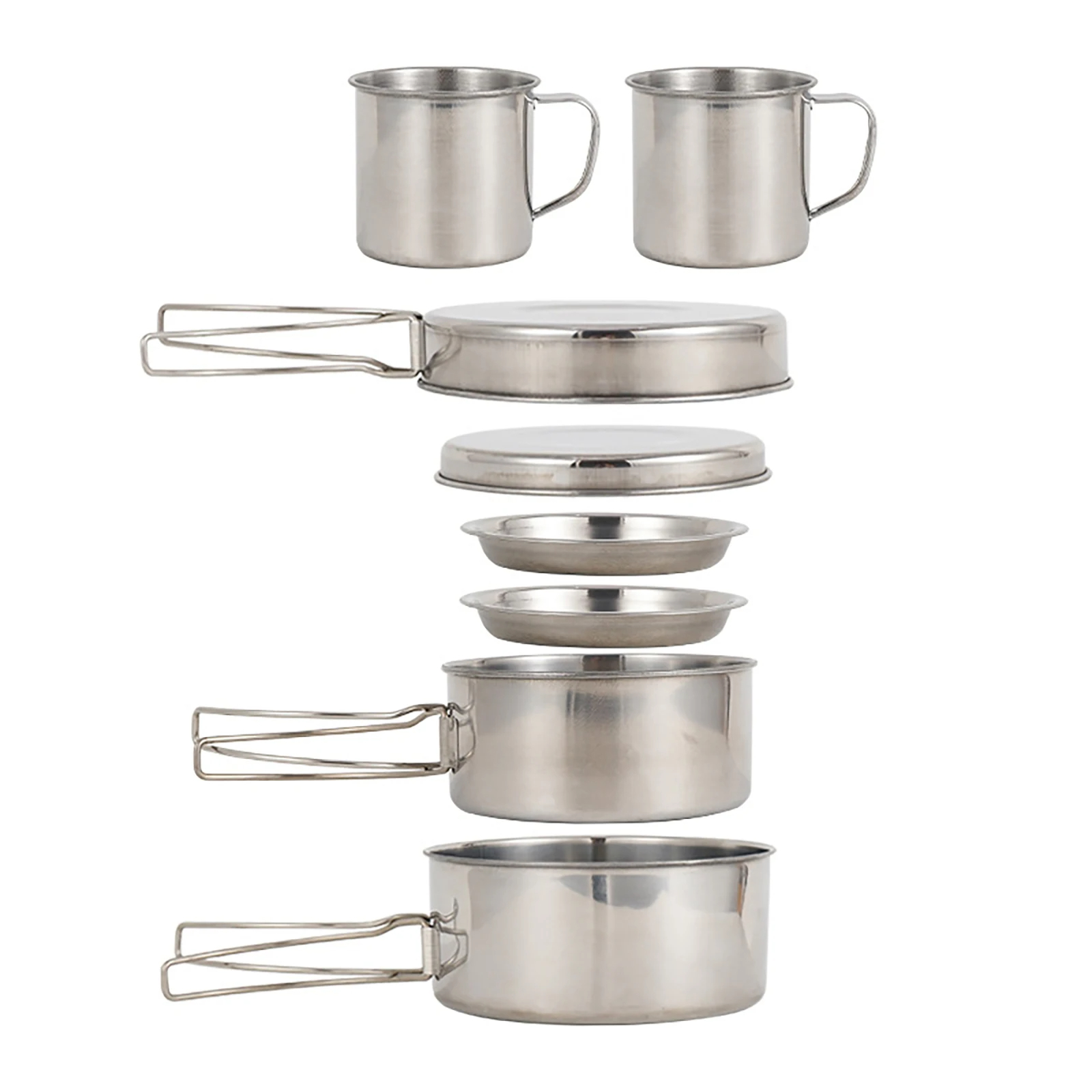 8pcs/Set Camping Cookware Mess - đánh giá và giá Camping Cooking Hot Plate