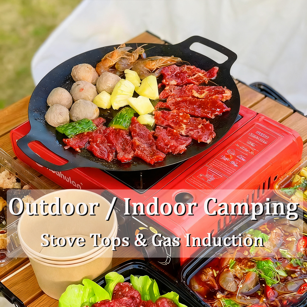 Korean BBQ Grill Pan Non-stick - đánh giá và giá Camping Cooking Range