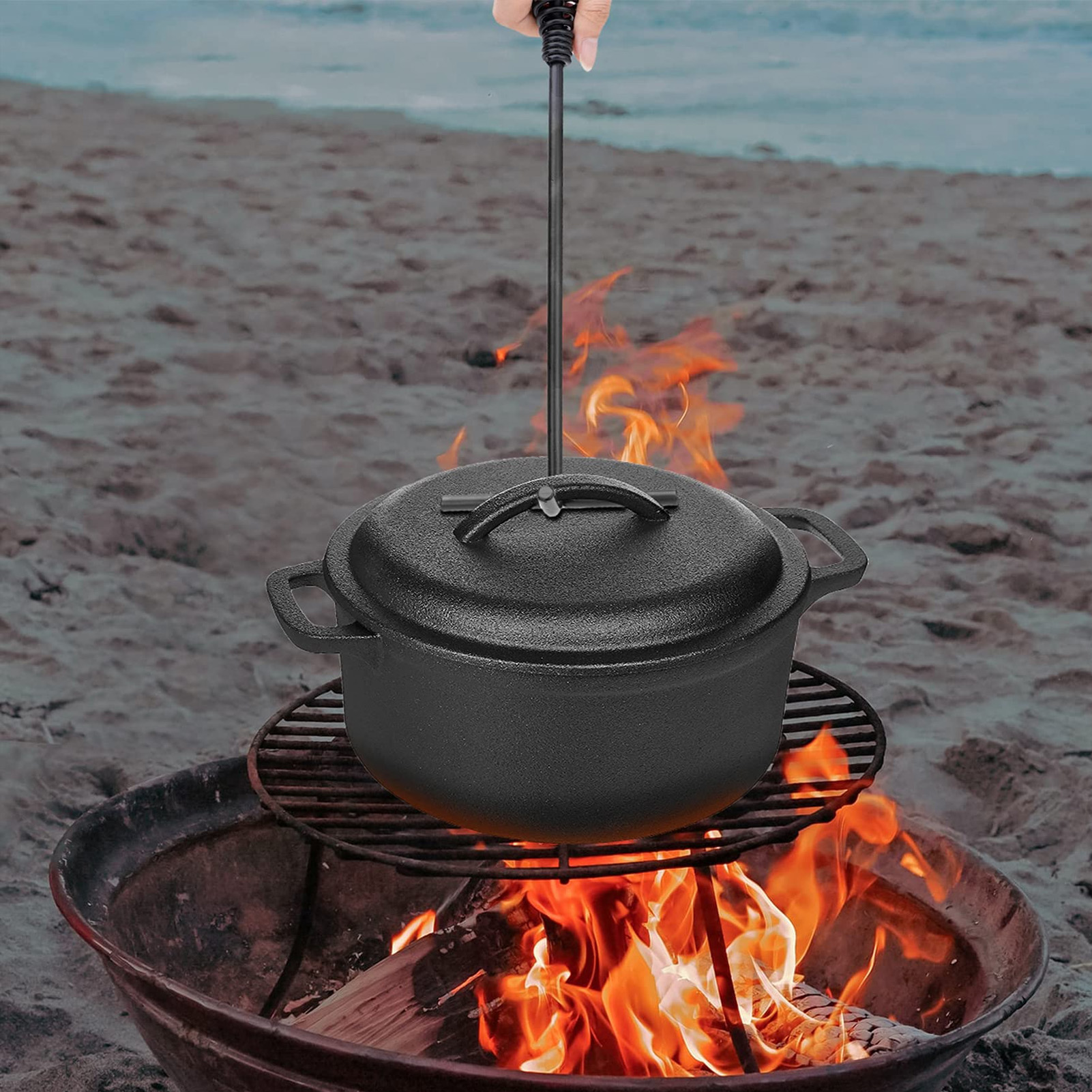 19.5cm Dutch Oven Lid Lifter C - đánh giá và giá Camp Dutch Oven Cast
