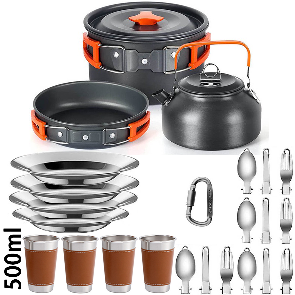 Outdoor camping cooking set, n - đánh giá và giá Quechua Camping Cooking Set