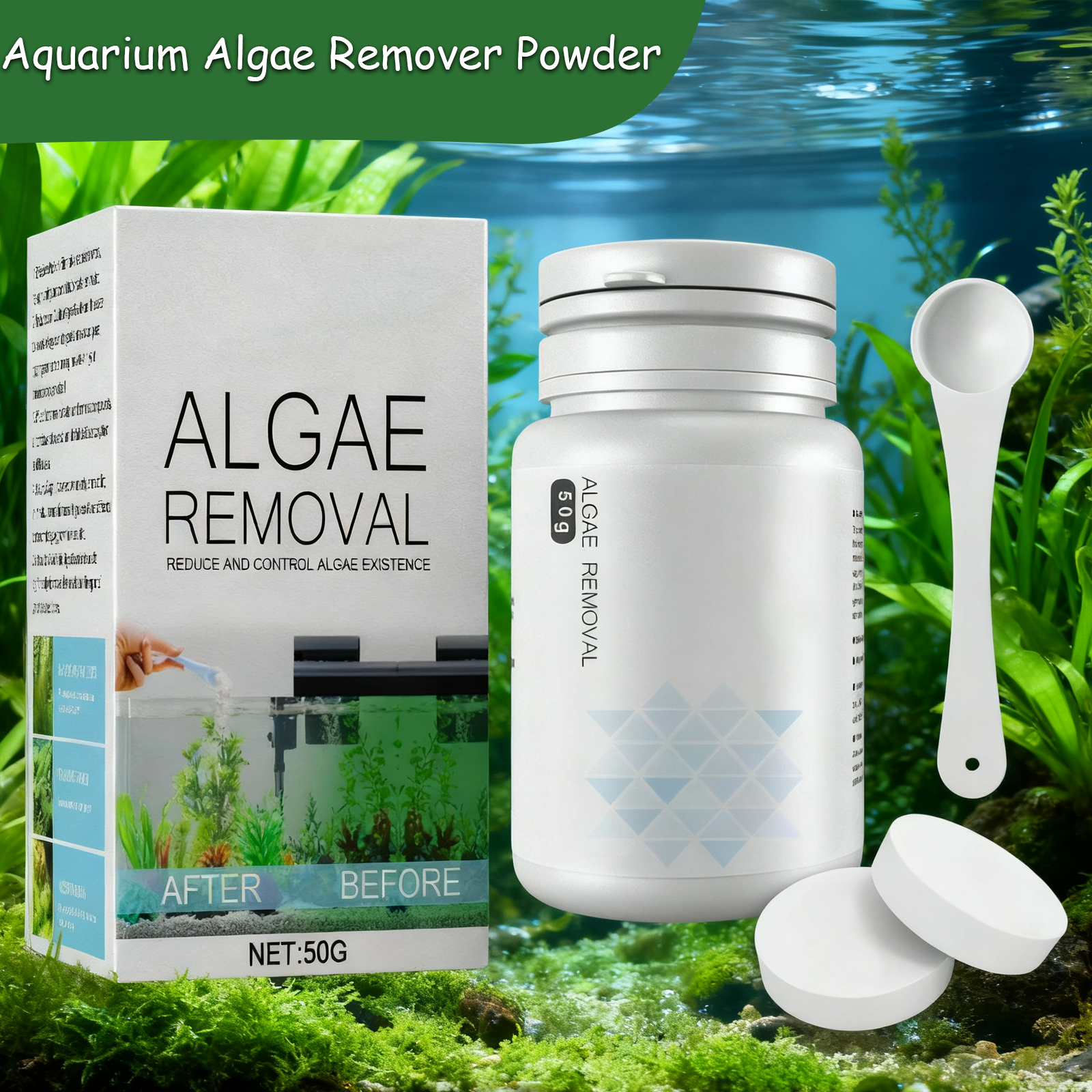 Algae Control Tablets for Aqua - đánh giá và giá Water Purification Tablet