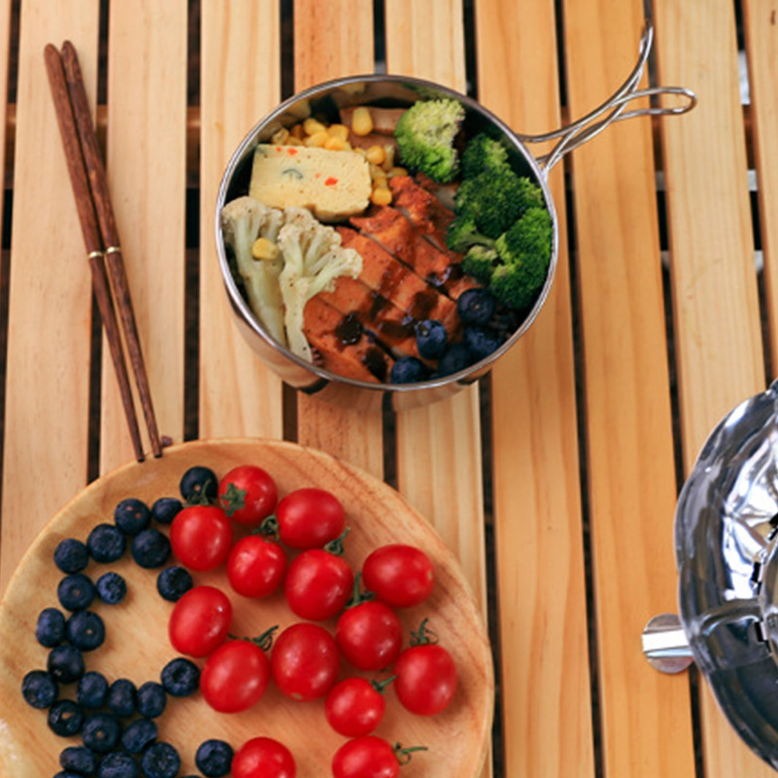 Foldable Camping Pot Stainless - đánh giá và giá Camping Cooking Meals
