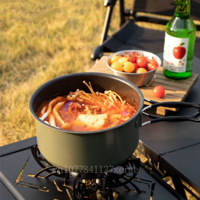 0.9L/1.2L/2.2L/3.5L 4pcs Outdo - đánh giá và giá Camping Cooking Pot Large
