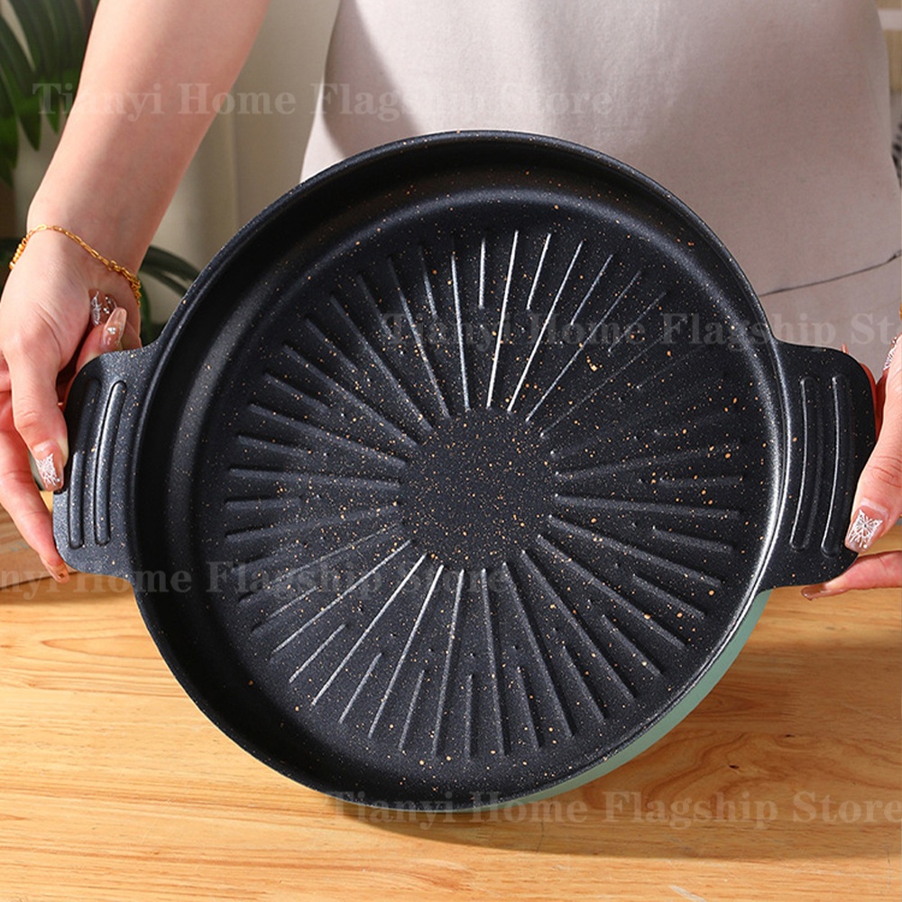 Grill Pan Round Non-Stick Barb - đánh giá và giá Camping Cooking Dishes