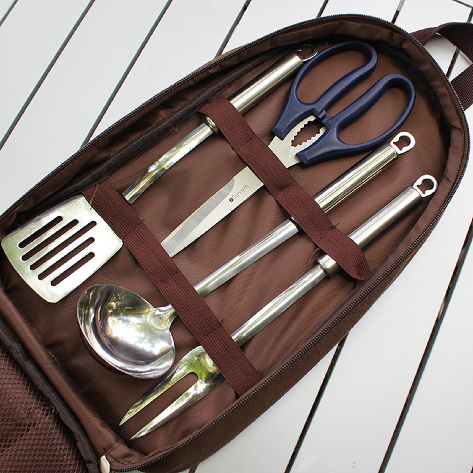 7pcs Camping Kitchen Utensil S - đánh giá và giá Camping Cooking Utensil Bag