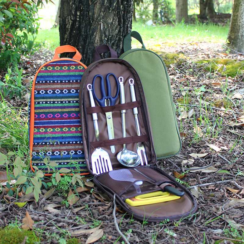 7pcs Camping Kitchen Utensil S - đánh giá và giá Camping Cooking Utensil Bag