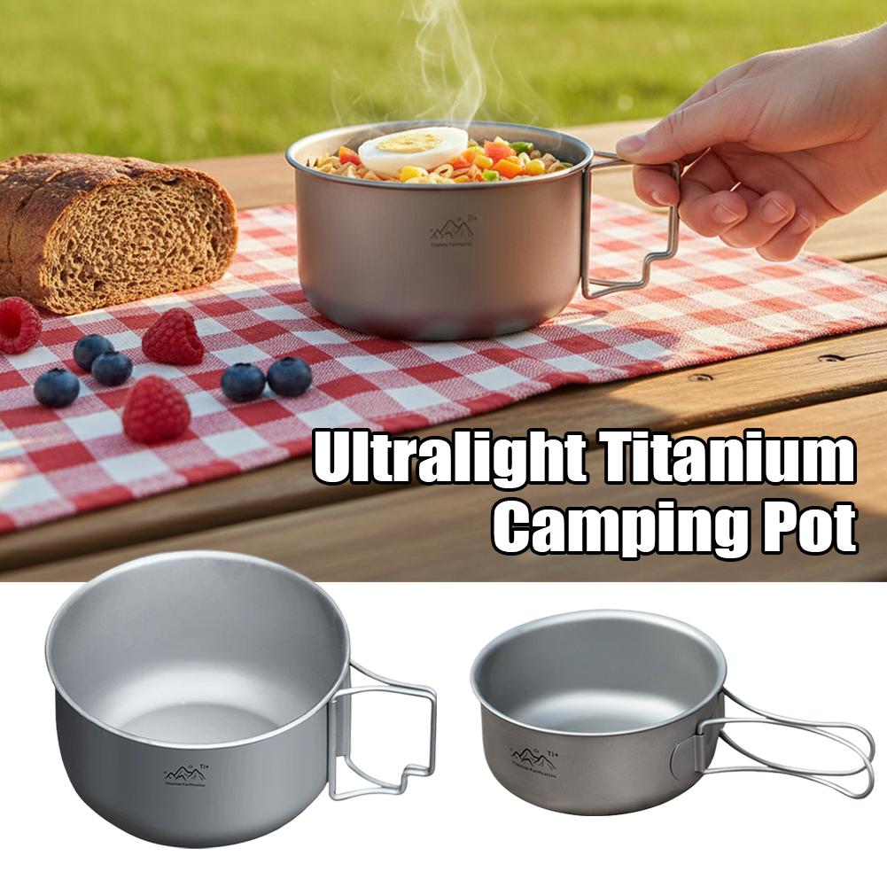 Compact Titanium Alloy Camping - đánh giá và giá Camping Cooking Dishes