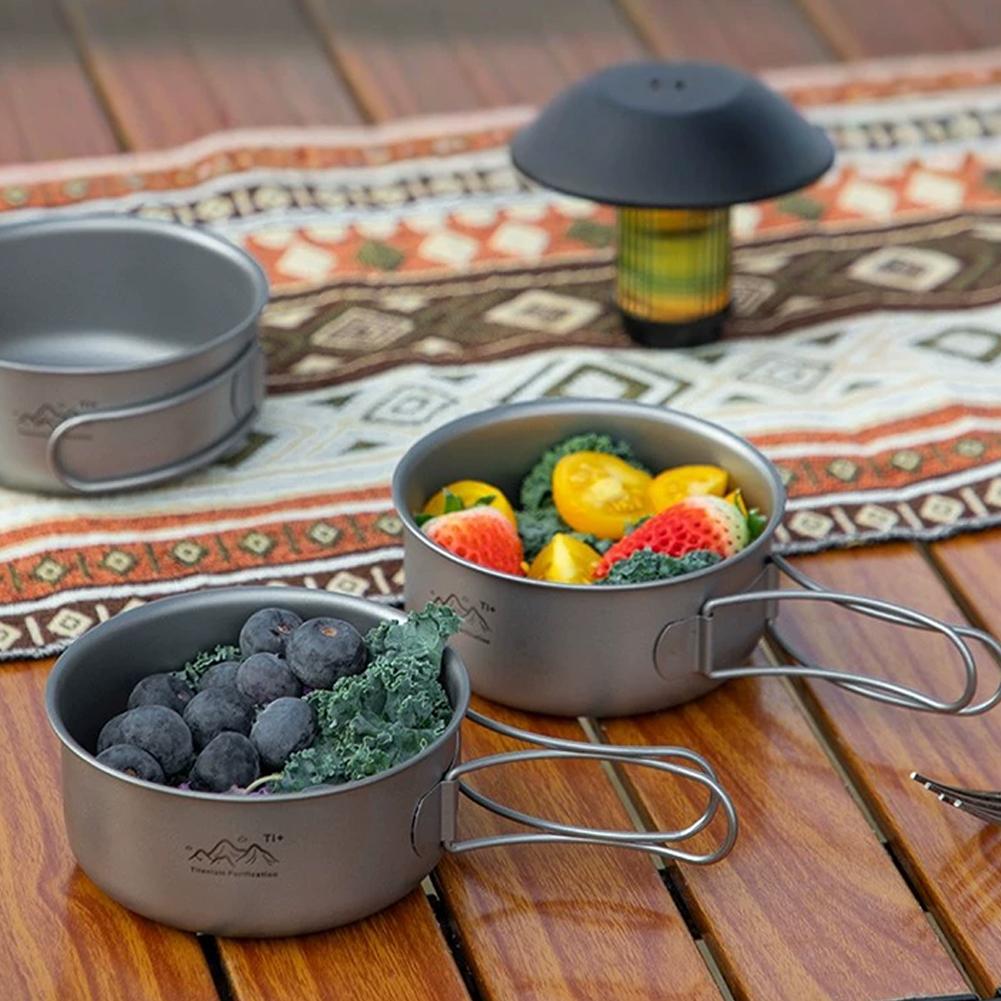 Compact Titanium Alloy Camping - đánh giá và giá Camping Cooking Dishes