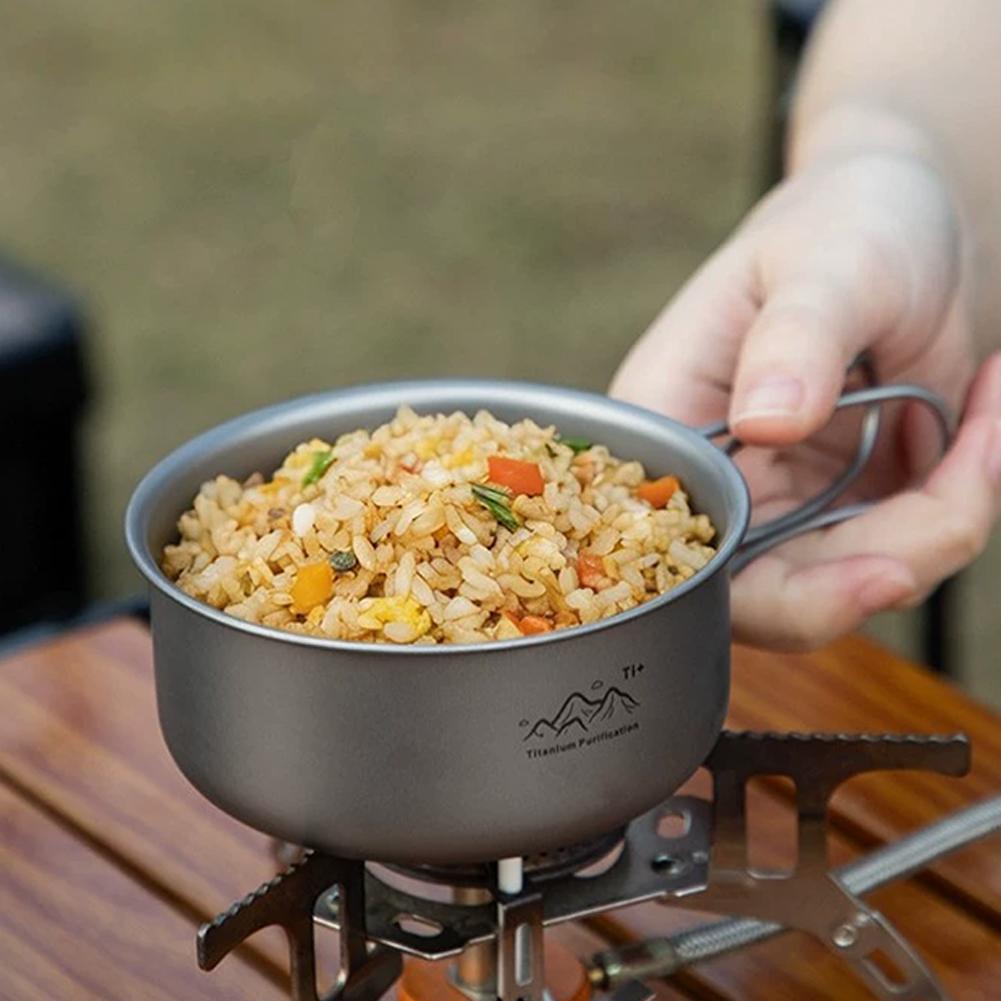 Compact Titanium Alloy Camping - đánh giá và giá Camping Cooking Dishes
