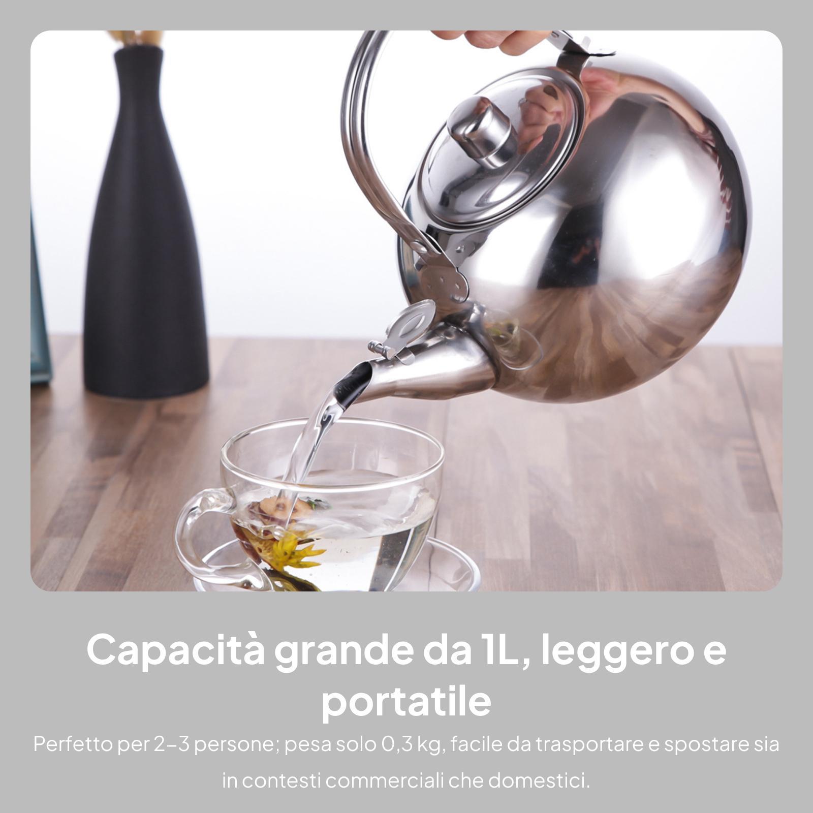 Stainless Steel Tea Pot with A - đánh giá và giá Camping Cooking Pot Large