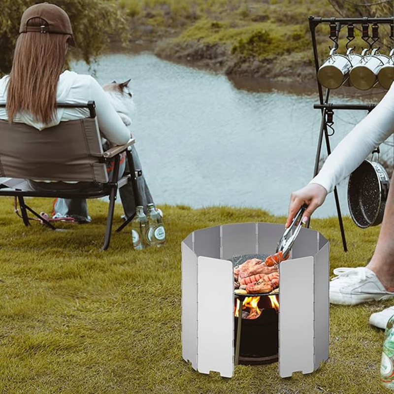 10 Plates Gas Stove Wind Shiel - đánh giá và giá Camping Cooking Plate