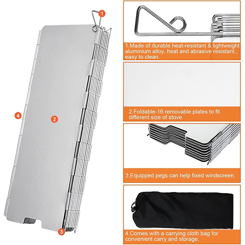 10 Plates Gas Stove Wind Shiel - đánh giá và giá Camping Cooking Plate