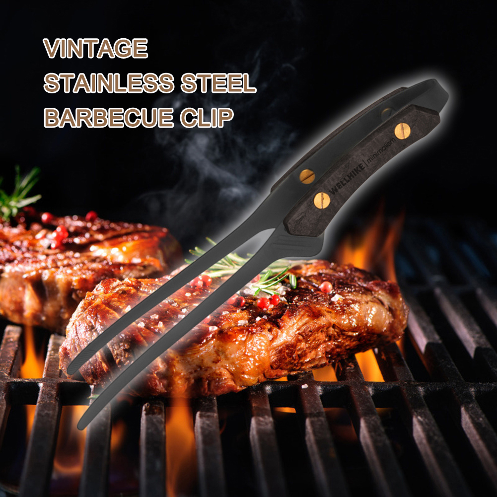 BBQ Grill Barbecue Tong Vintag - đánh giá và giá Vintage Camping Cooking Set