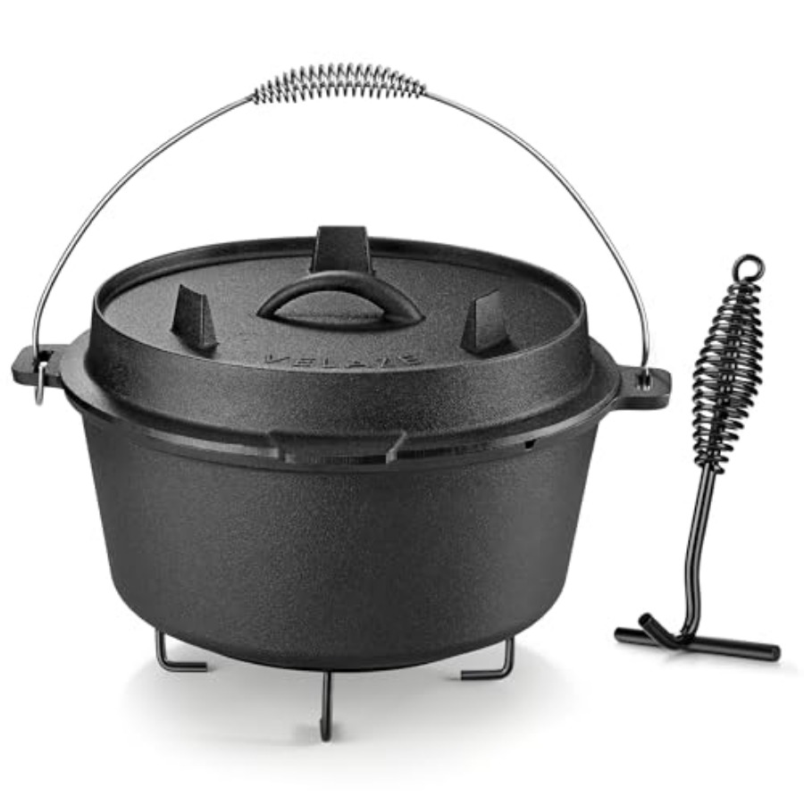 Camping Dutch Oven Pre-Seasone - đánh giá và giá Camp Dutch Oven Cast