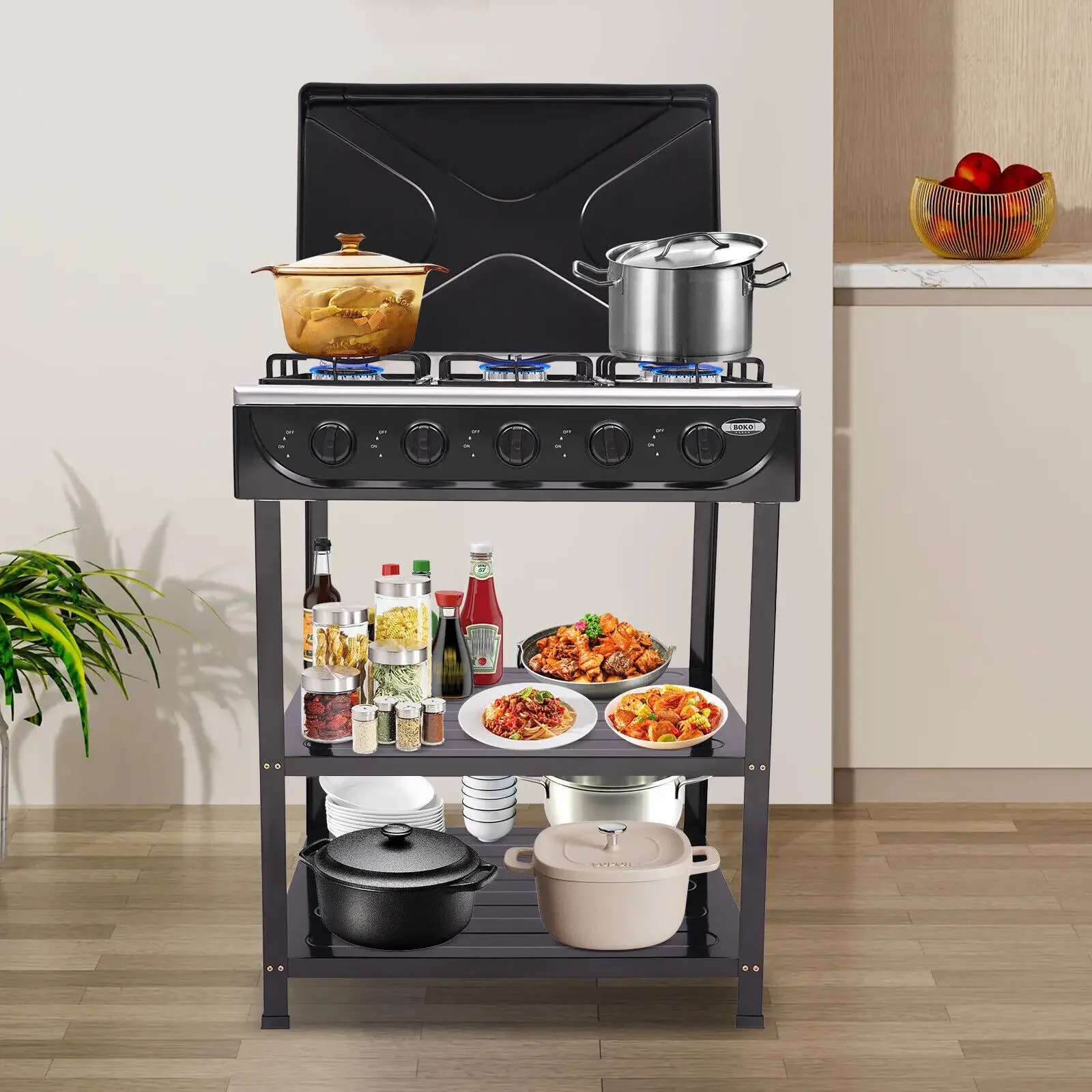 5 Burner Natural Gas Stove 12. - đánh giá và giá Camping Cooking Range