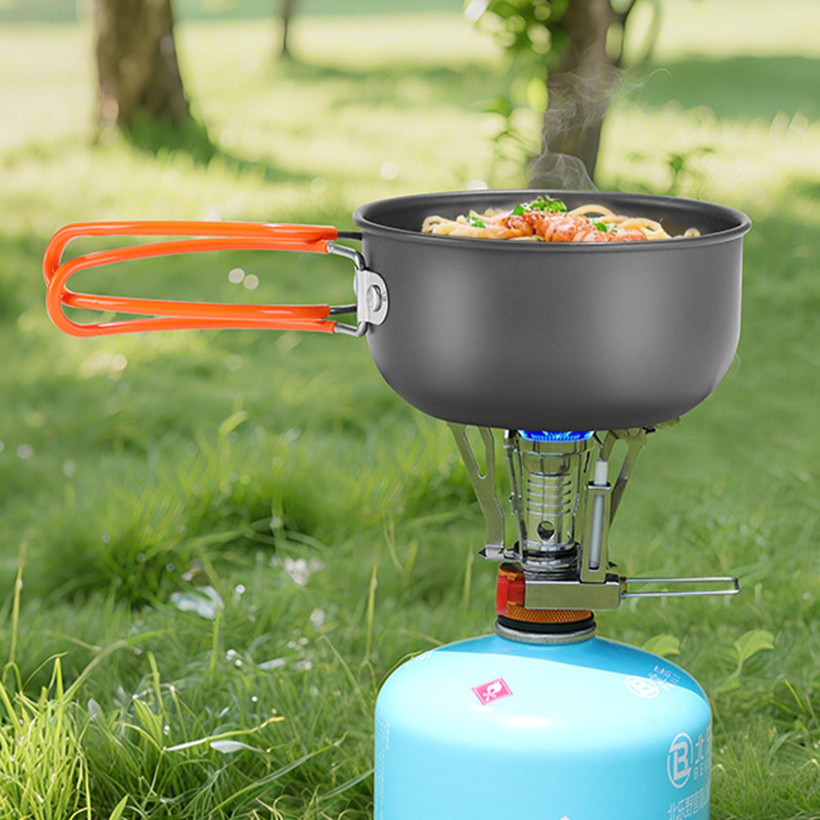 Portable Camping Cookware Set  - đánh giá và giá Camping Cooking No Gas