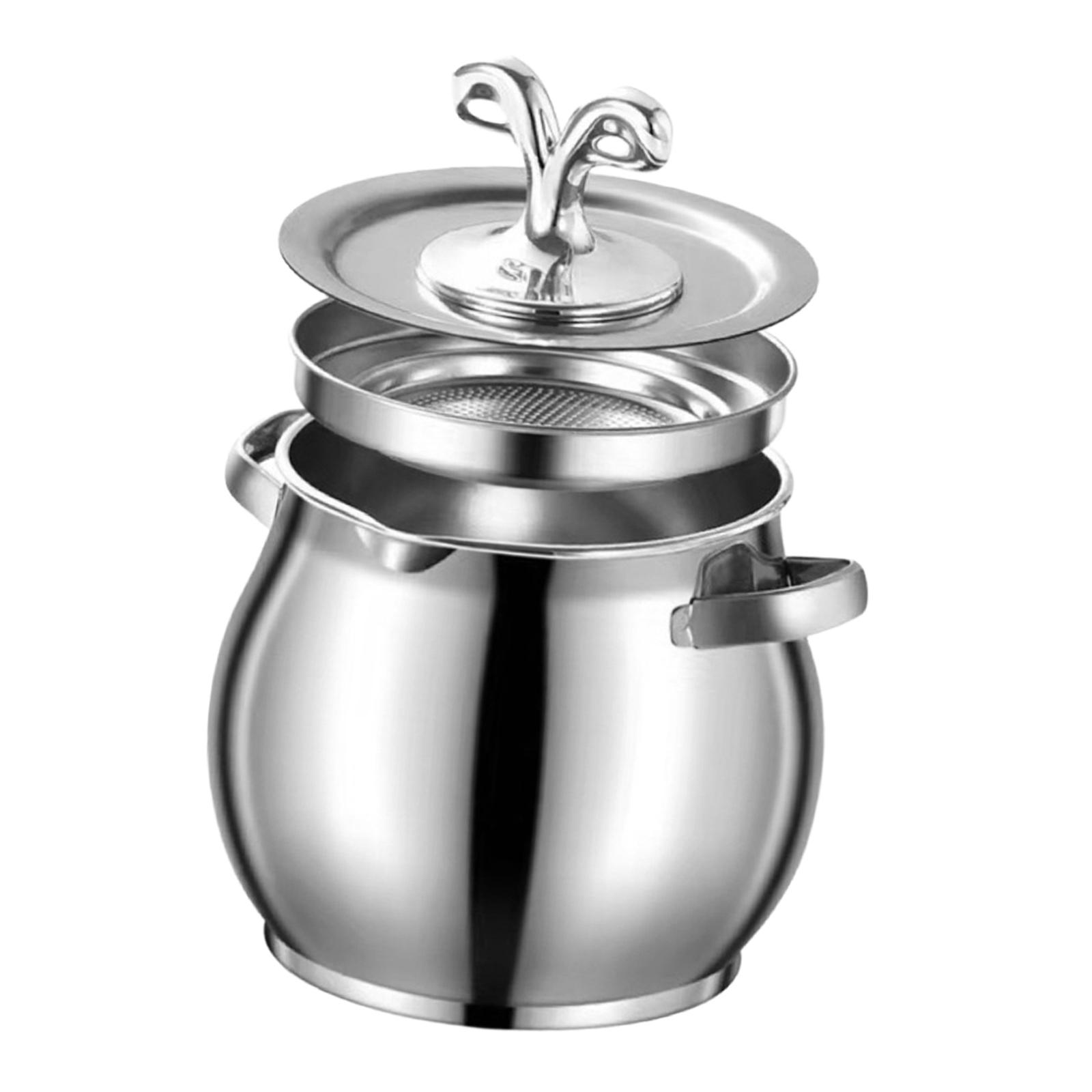 Lard Container Pot with Dust A - đánh giá và giá Camping Cooking Pot Large