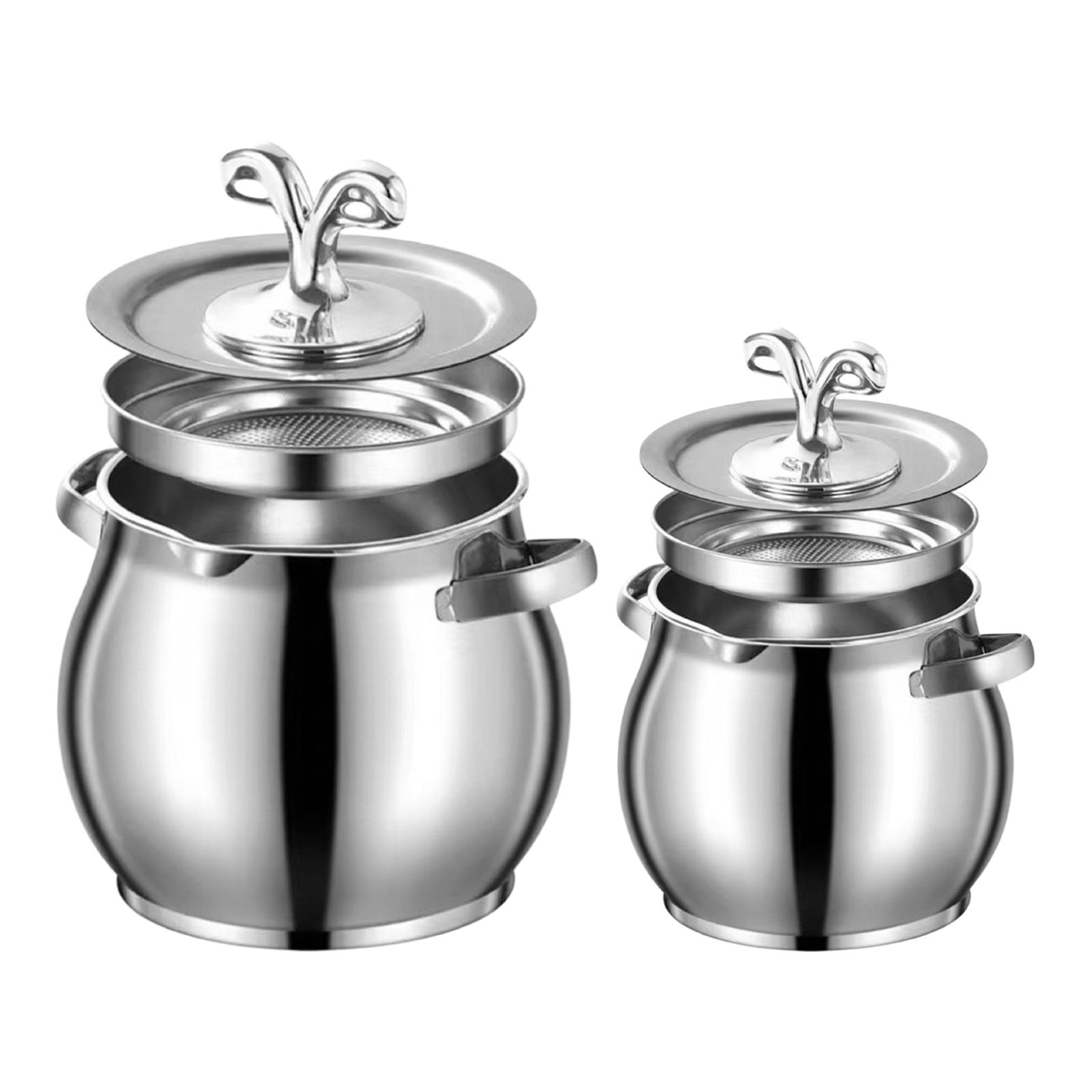 Lard Container Pot with Dust A - đánh giá và giá Camping Cooking Pot Large